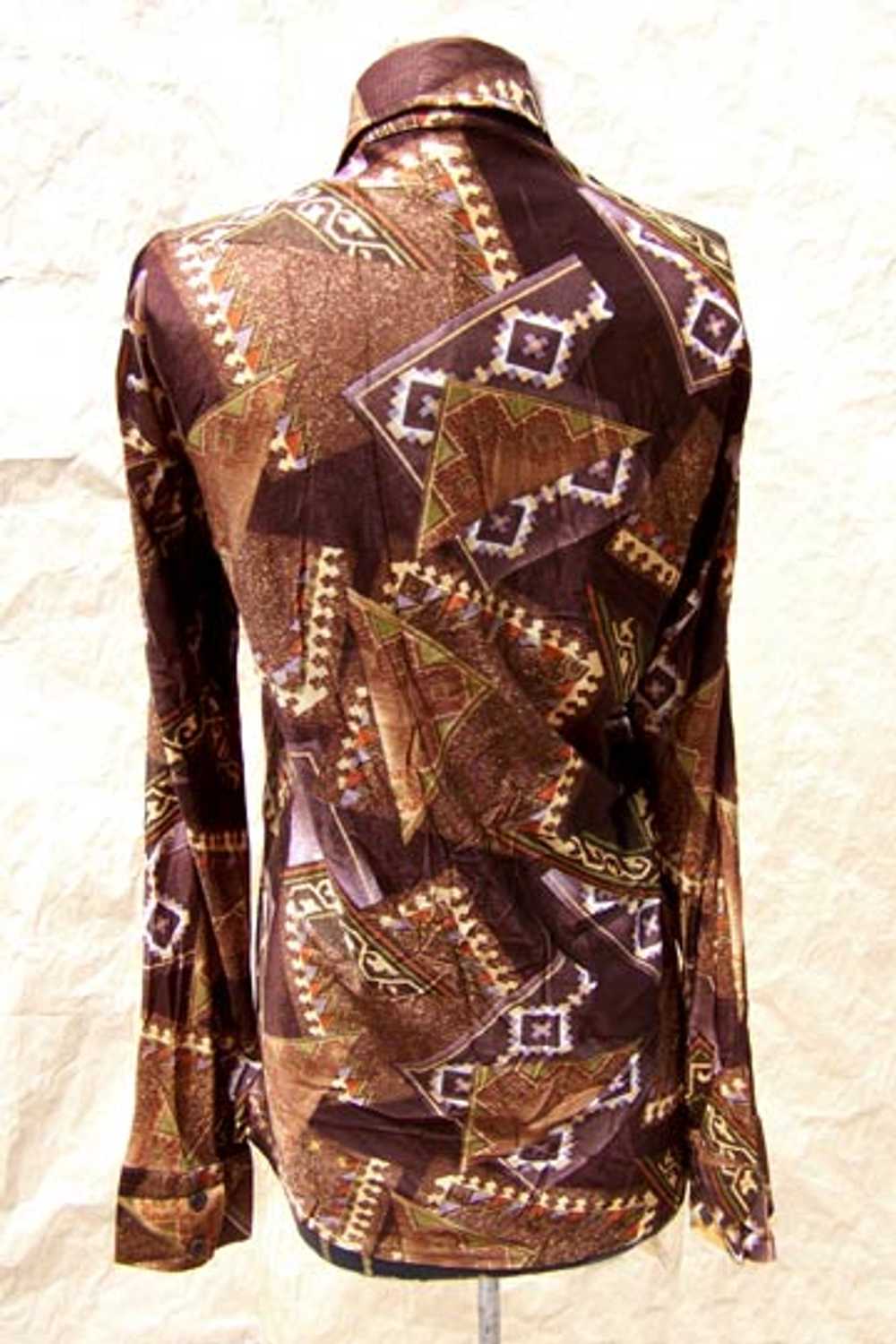 Indian-Blanket-print shirt - image 3