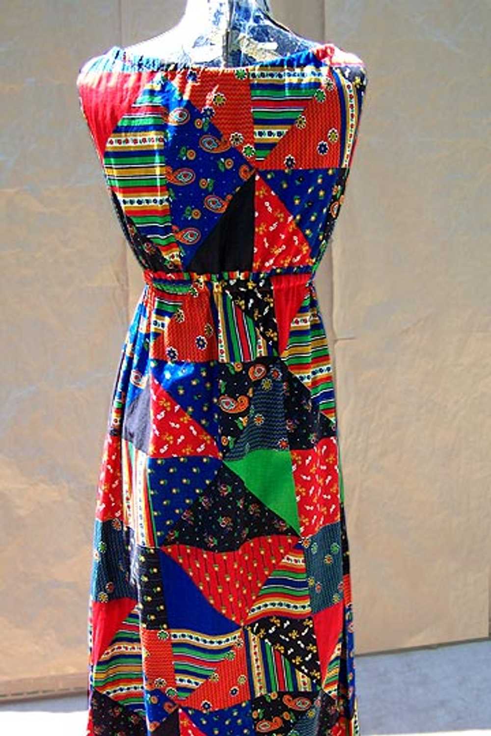 Patchwork maxi dress - image 5