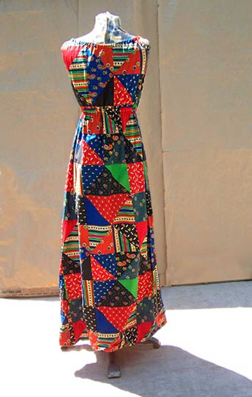 Patchwork maxi dress - image 7