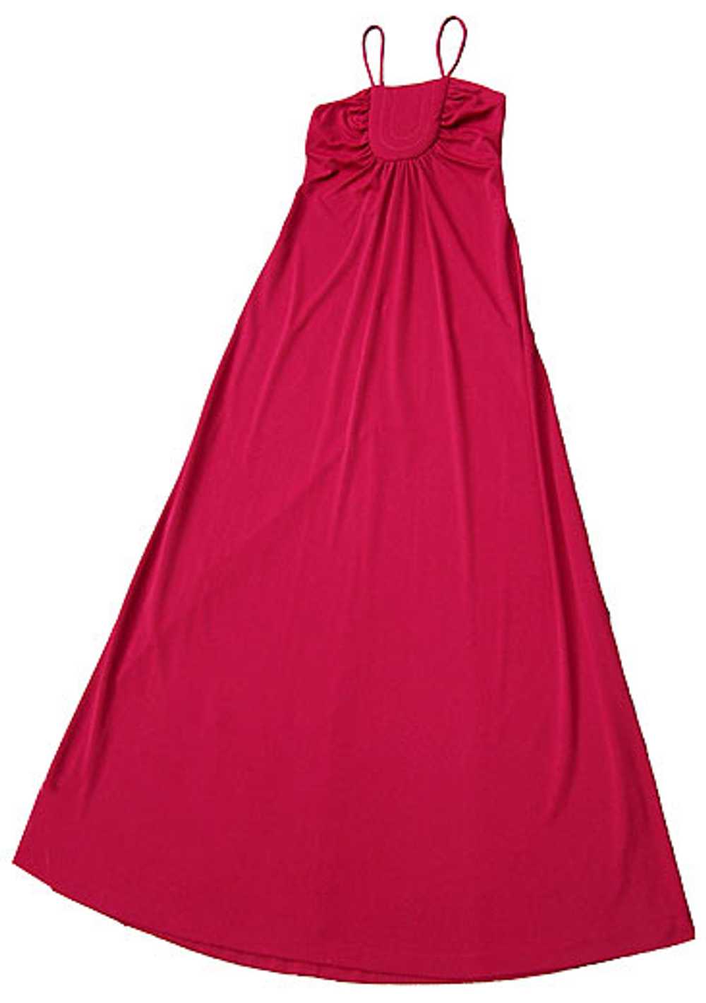 Cranberry trapunto gown - image 3