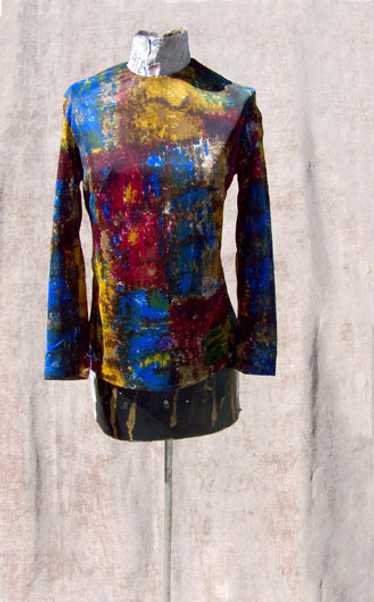 Eastmoor watercolor blouse