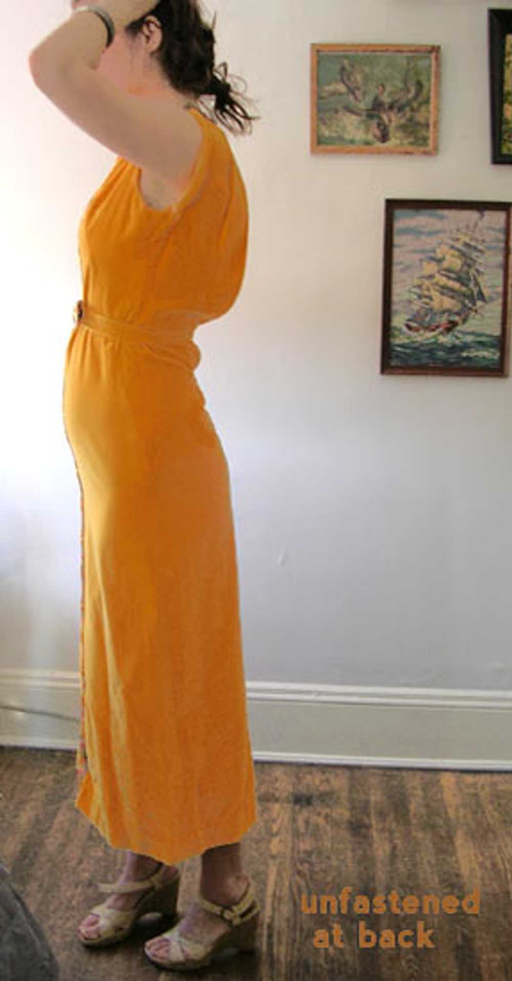 Amber velvet gown - image 3