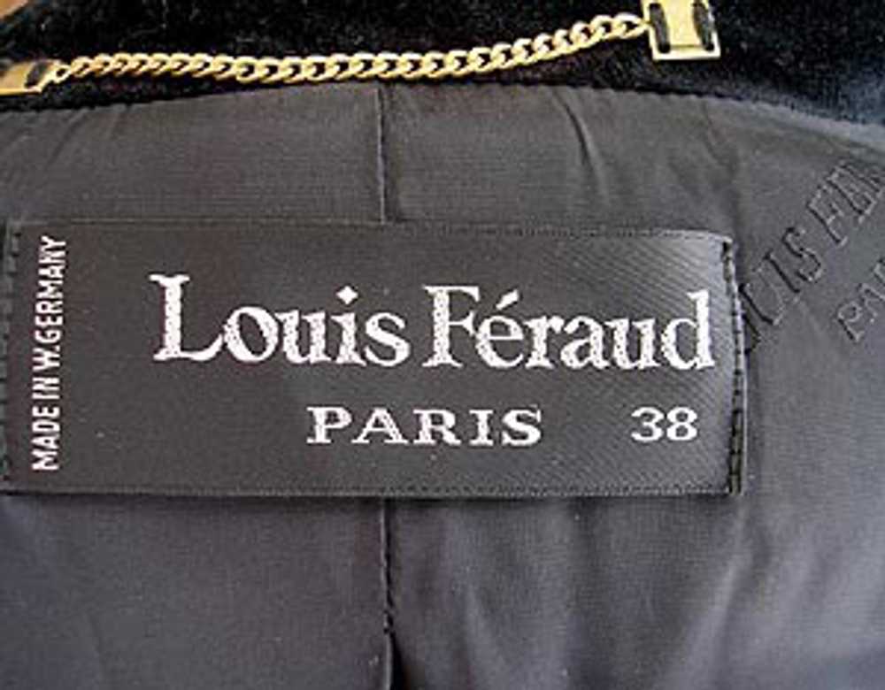 Louis Feraud wool & velvet suit - image 5