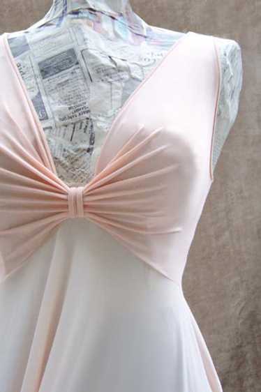 Olga palest-pink twist nightgown