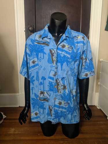 Caribbean × Hawaiian Shirt Caribbean Joe silk camp