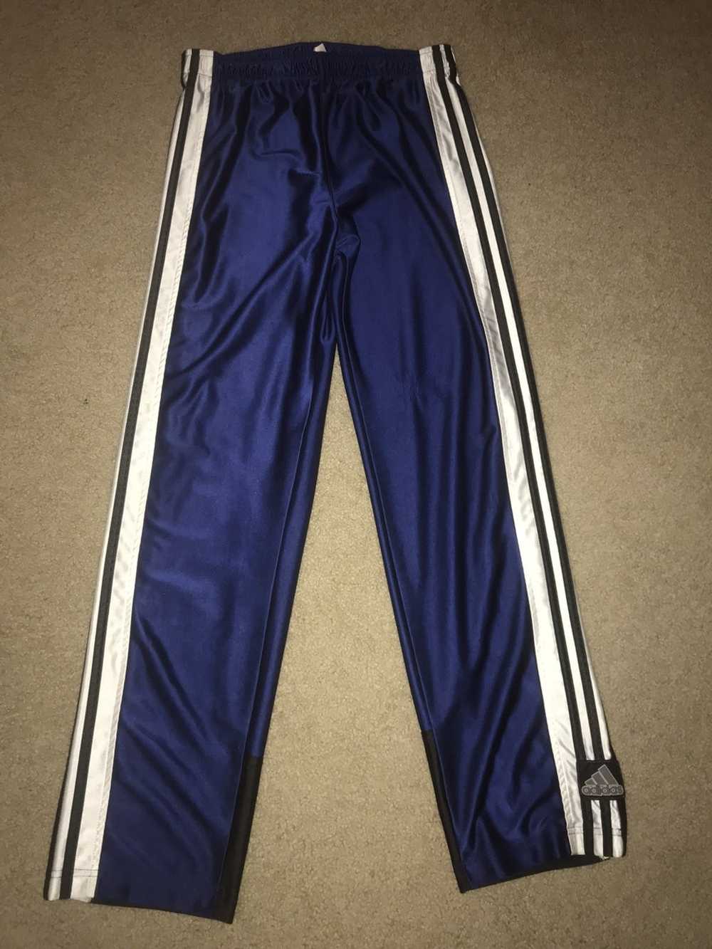 Set of 2: Vintage 90s ADIDAS Track Pants Streetwear 3-Stripe sz Med Blue  VTG