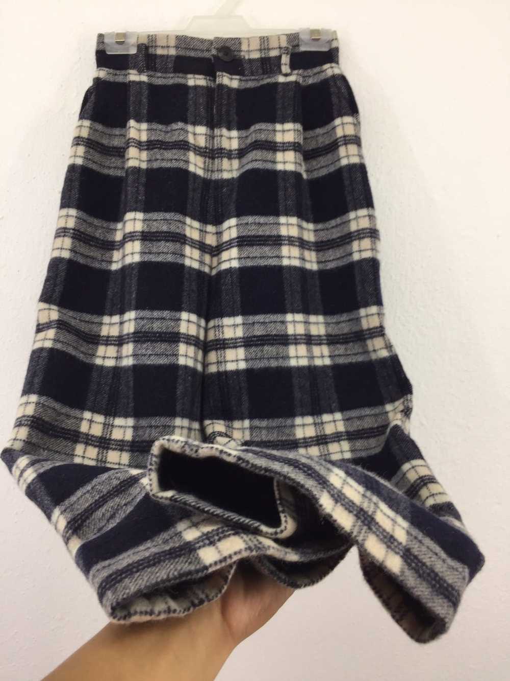 Japanese Brand Snidel Plaid Wool Autumn/Winter Tr… - image 6