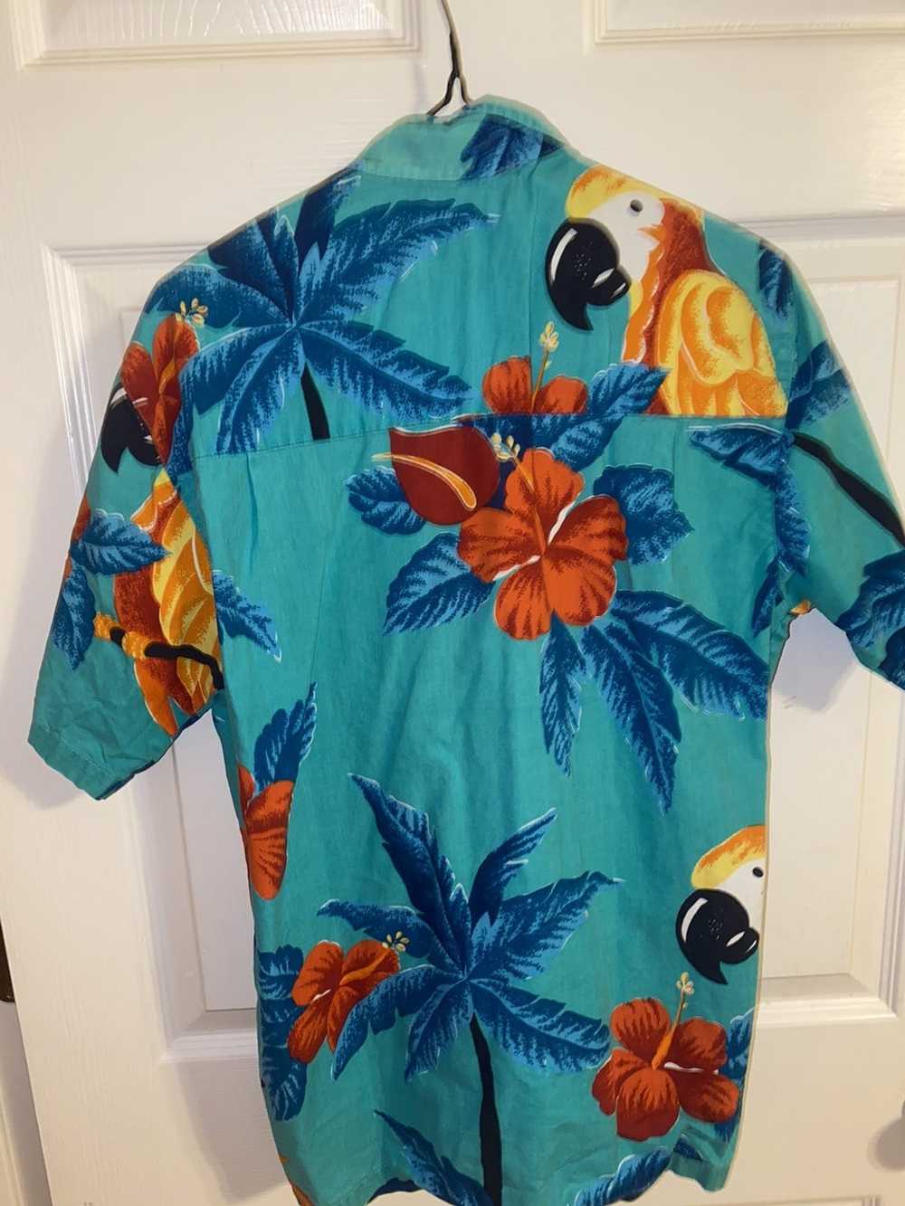 Hawaiian Shirt × Vintage Parrots and Palms Hawaii… - image 2