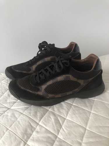 Louis Vuitton Brown Suede and Leather Low tops
