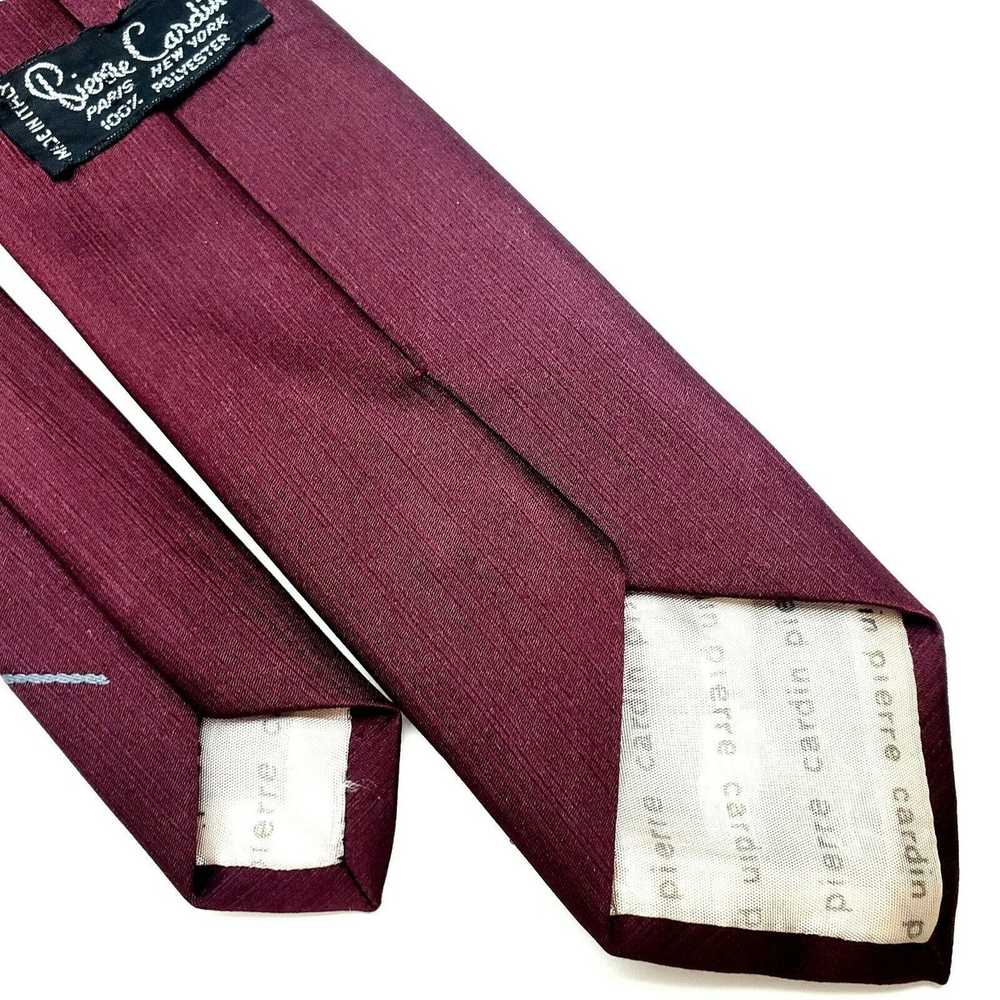 Pierre Cardin Pierre Cardin Polyester Tie Purple … - image 4