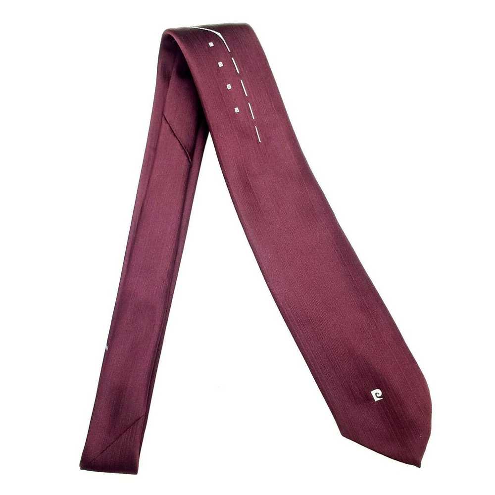Pierre Cardin Pierre Cardin Polyester Tie Purple … - image 5