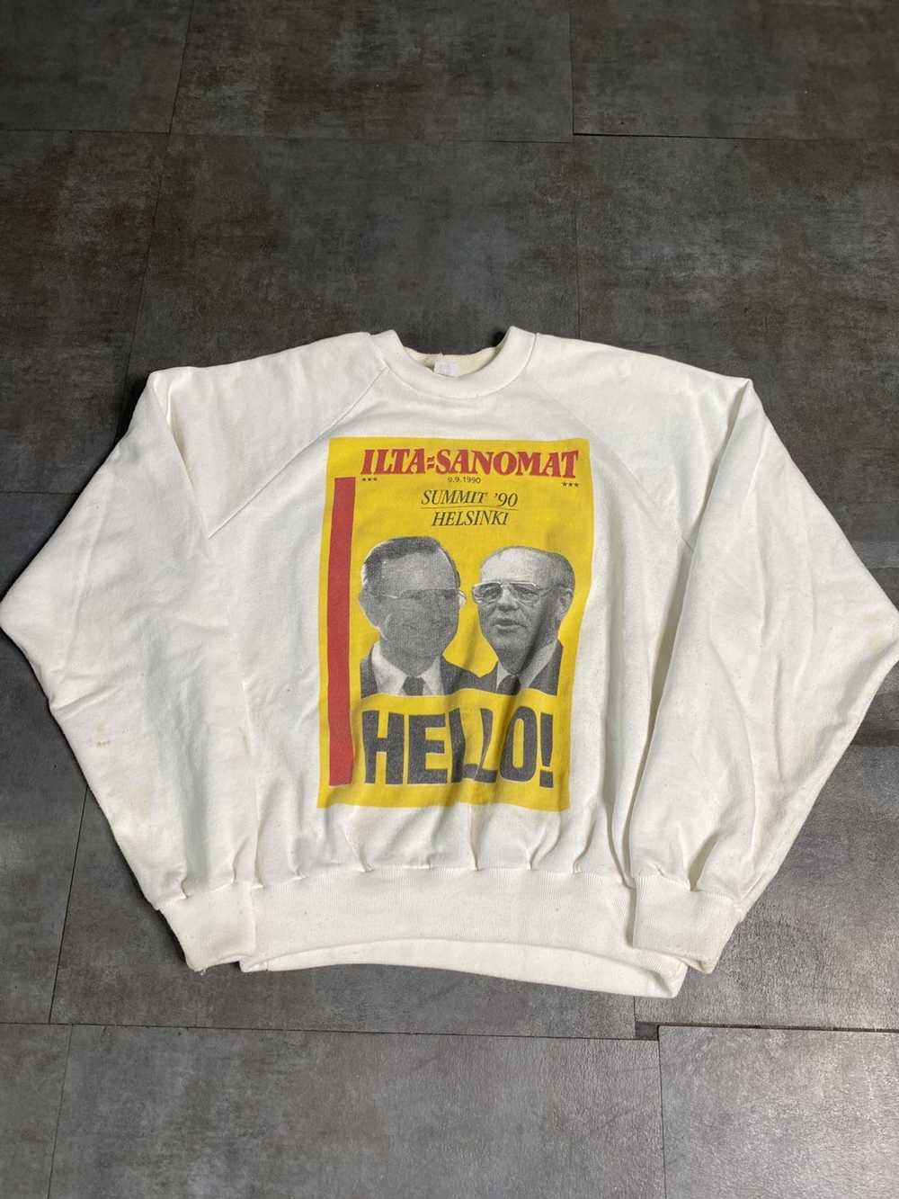 Vintage 1990 George Bush & Mikhail Gorbachev Hels… - image 1