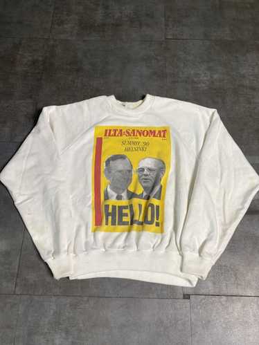Vintage 1990 George Bush & Mikhail Gorbachev Hels… - image 1