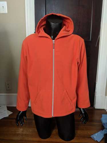 Oleg Cassini × Vintage Orange fleece zip-up hoodie