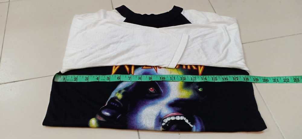 Tour Tee VTG Def Leppard - "Hysteria" 3Q Raglan T… - image 10