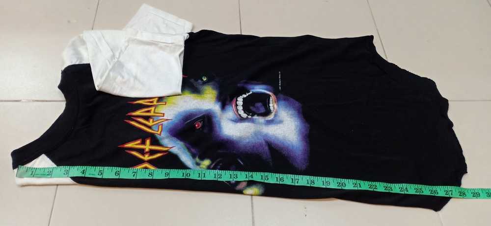 Tour Tee VTG Def Leppard - "Hysteria" 3Q Raglan T… - image 11