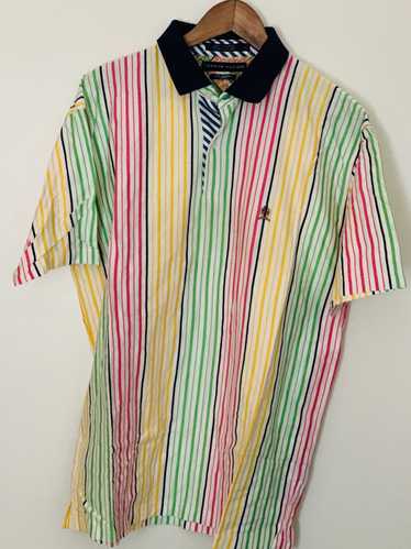 Tommy Hilfiger Shirt Womens Medium Peach Button Up Polo