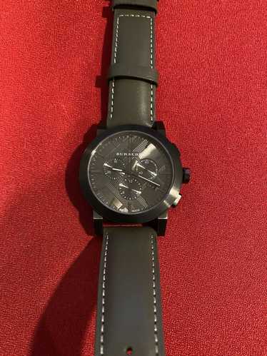 Burberry Burberry 42mm Black Leather Chrono Quartz