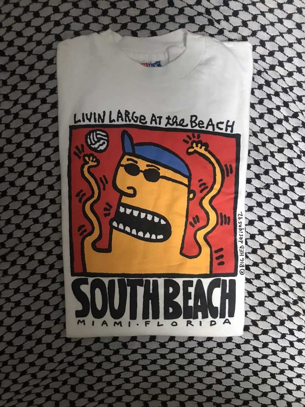 Vintage Vintage Miami Beach Summer Tee - image 1