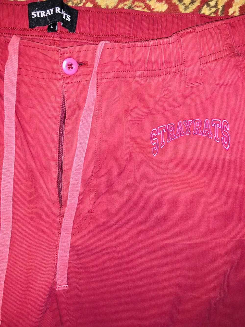 Stray Rats Stray Rats Red Work Pants - image 3