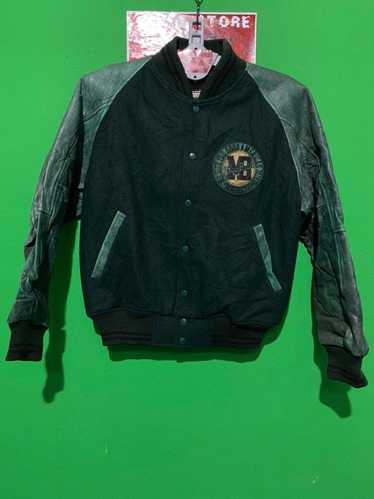 Vintage Macbeth Green Varsity Baseball Jacket - Maker of Jacket