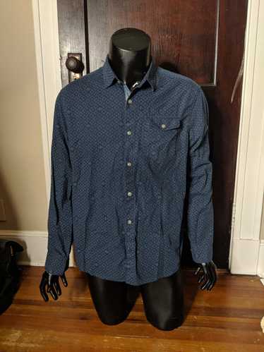 Original Penguin Navy polka dot logo shirt