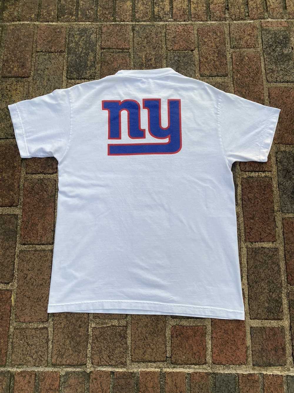 ThePrintLabDesignsCo Women's NY Giants Rhinestone Short Sleeve T-shirts