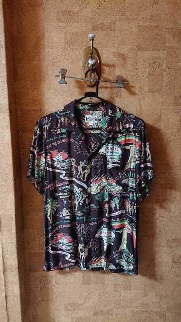 トップス WACKO MARIA Photo Collage Print Aloha S WOLF'S HEAD and WACKO MARIA teams up for a collection of