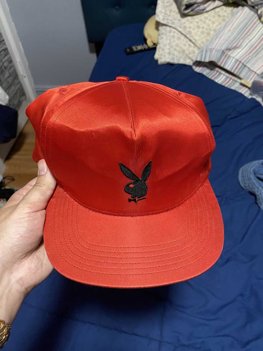 Supreme Ss16 playboy satin 5 panel hat - image 1