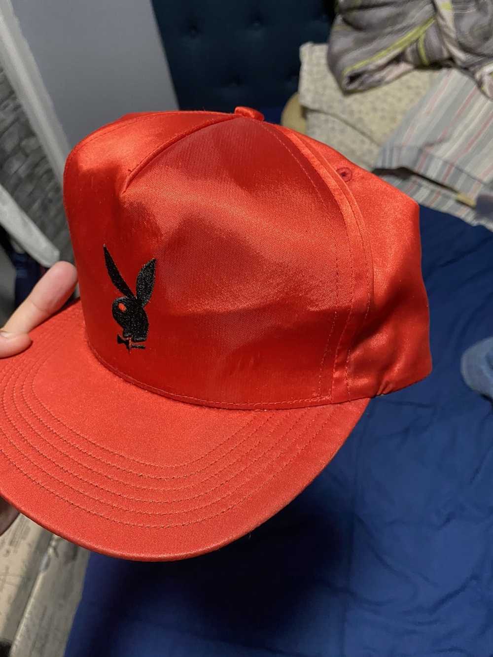 Supreme Ss16 playboy satin 5 panel hat - image 3