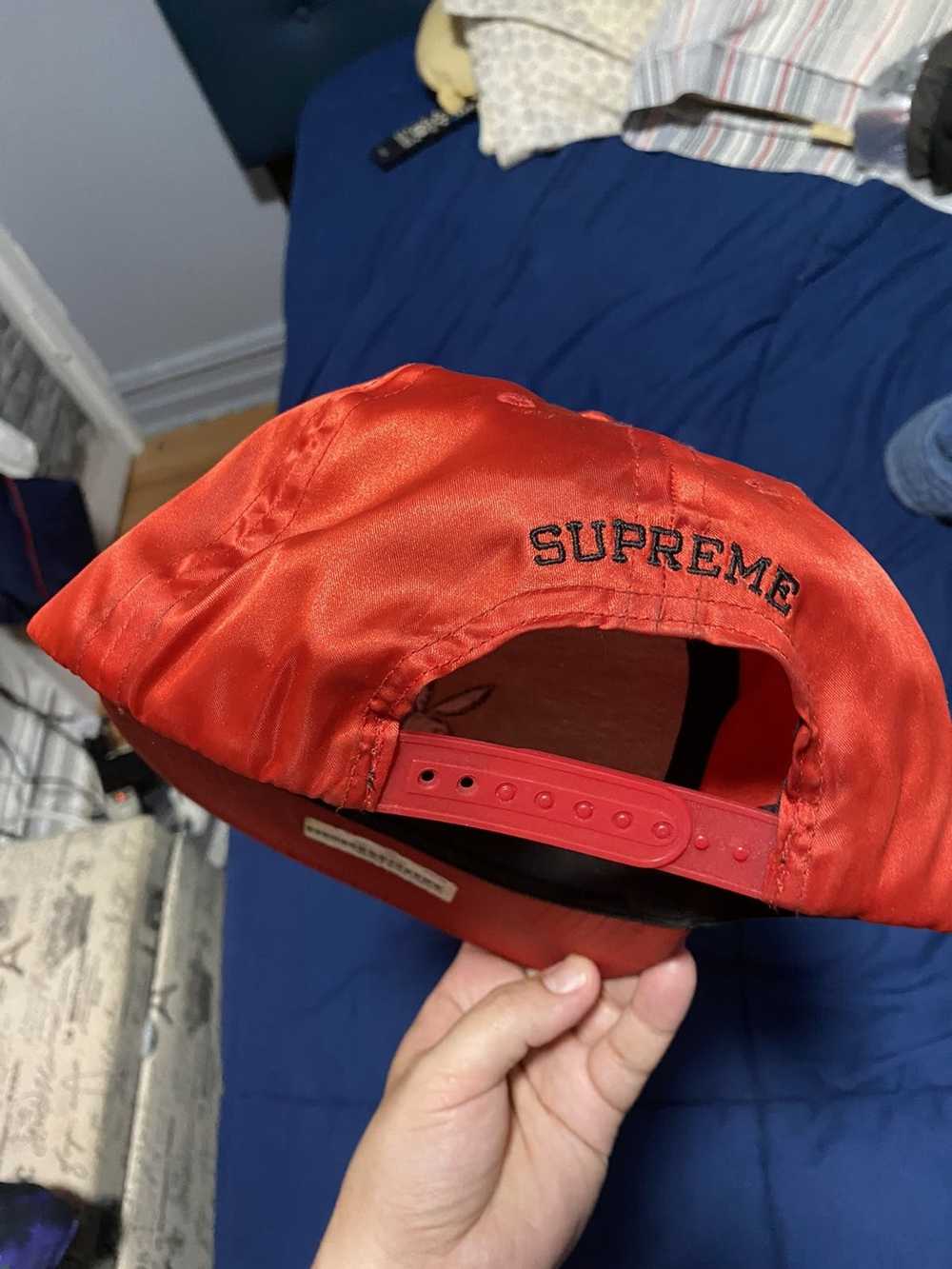 Supreme Ss16 playboy satin 5 panel hat - image 6