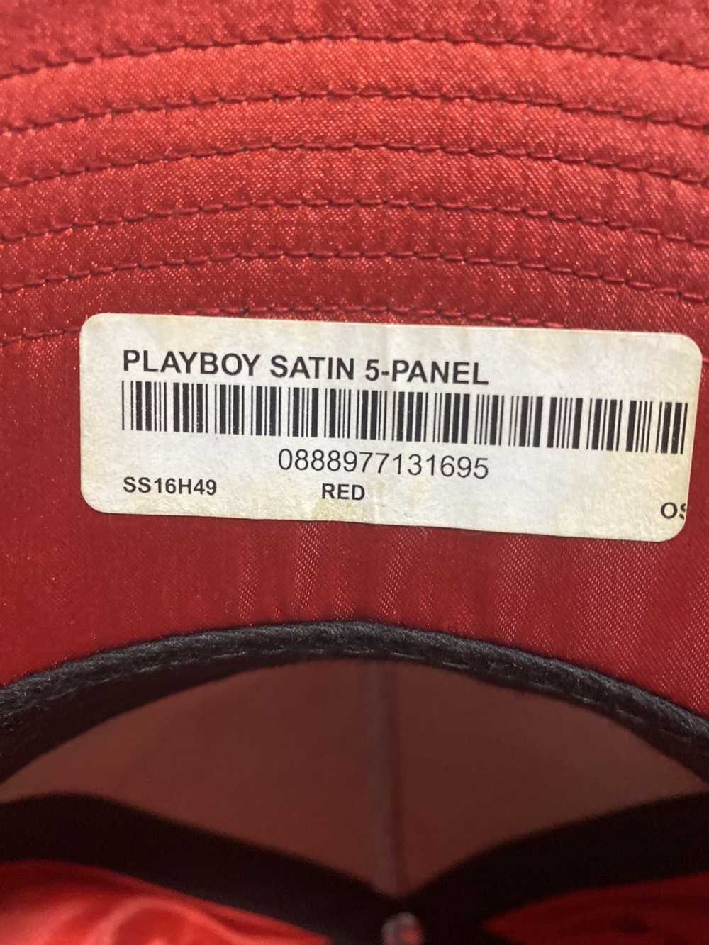 Supreme Ss16 playboy satin 5 panel hat - image 8