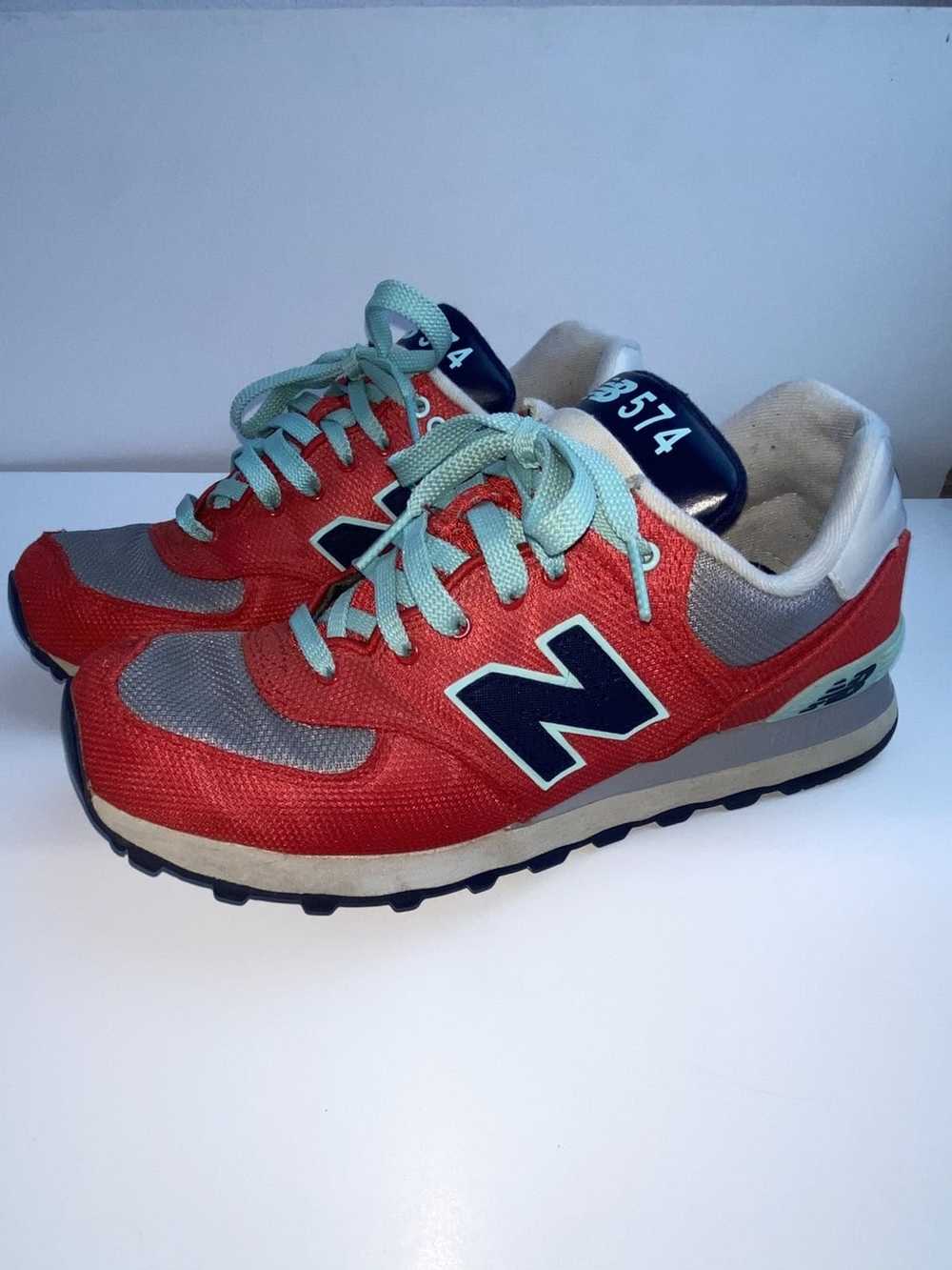 New Balance New Balance 574 Econ red teal shoes - image 12