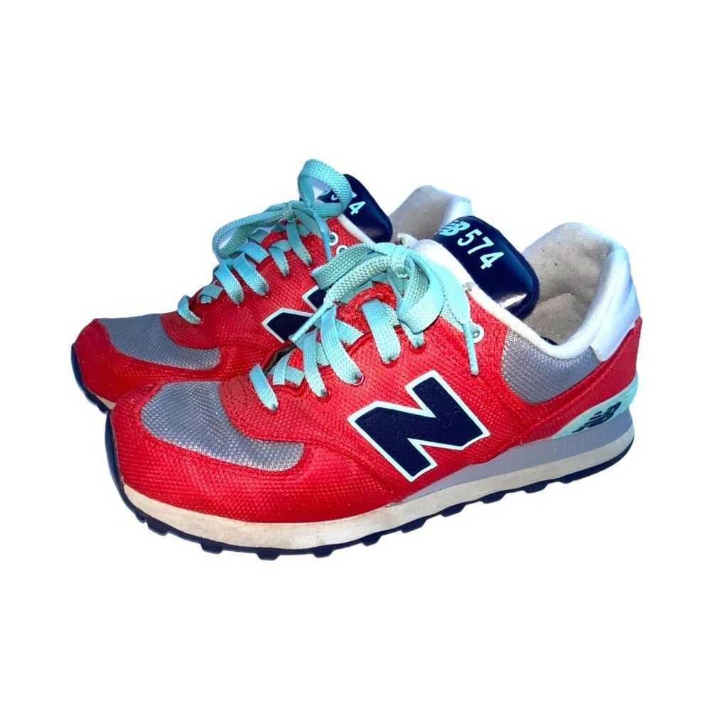 New Balance New Balance 574 Econ red teal shoes - image 1