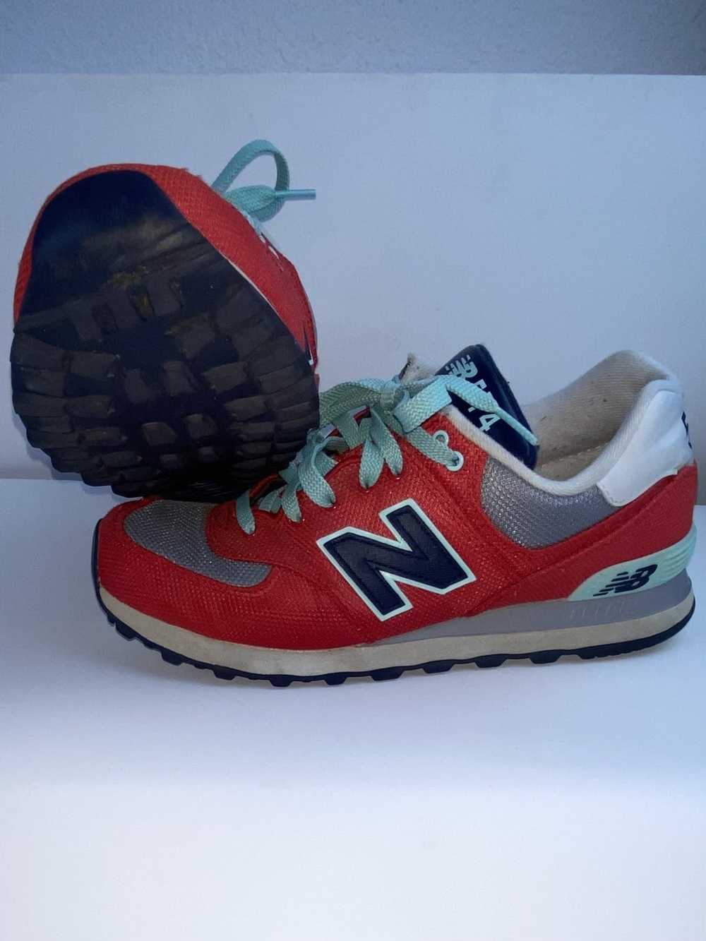 New Balance New Balance 574 Econ red teal shoes - image 2