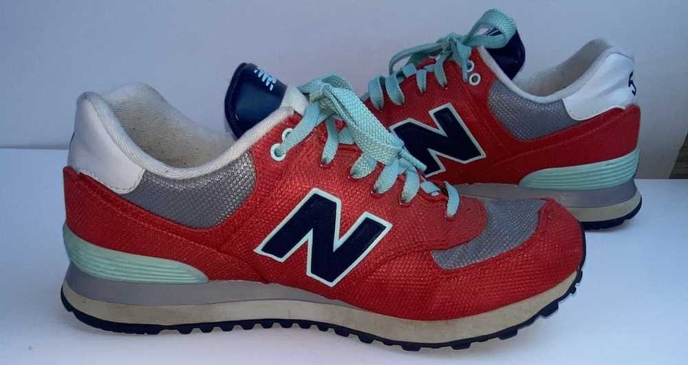 New Balance New Balance 574 Econ red teal shoes - image 8