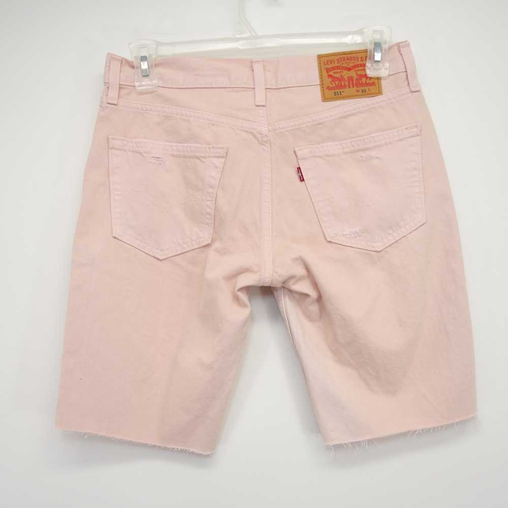 Levi's 511 Salomon Pink Cut Off Distressed Denim … - image 1