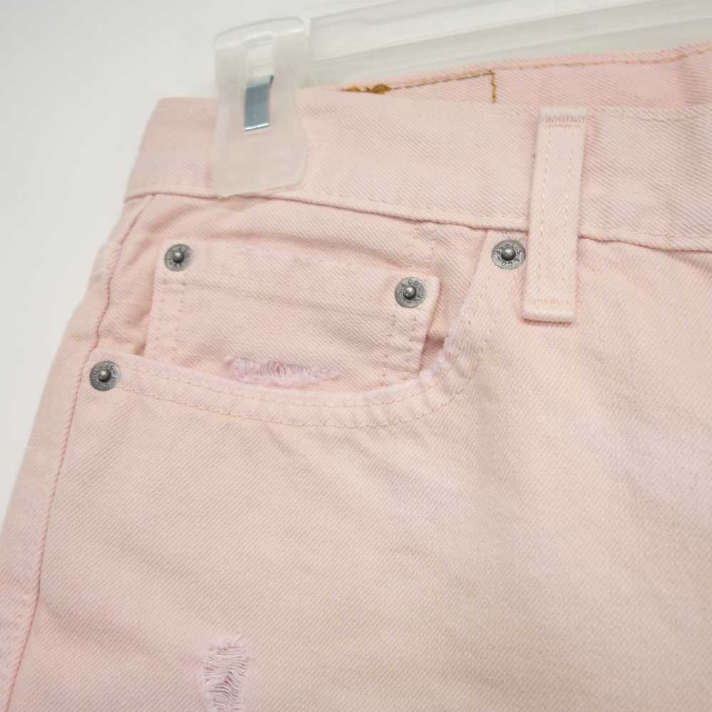 Levi's 511 Salomon Pink Cut Off Distressed Denim … - image 7