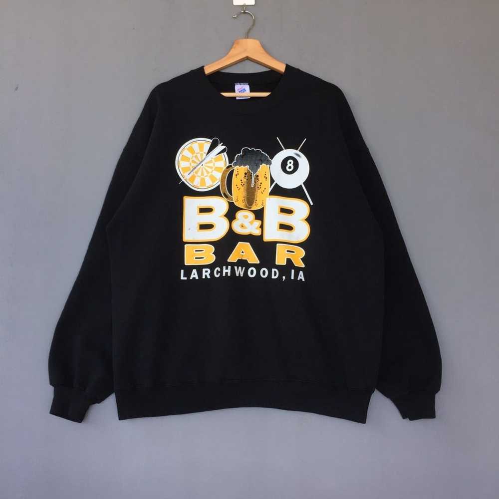 Japanese Brand × Vintage B & B Bar Larchwood ,Ia Swea… - Gem