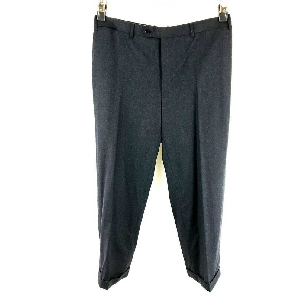 Canali Canali Heavy Wool Dress Pants 38/31 Gray M… - image 2