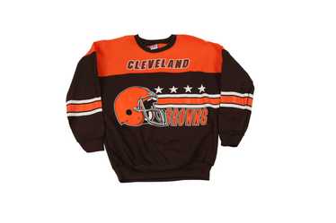 RARE Vintage 1971 Snoopy Cleveland Browns Raglan Crewneck Sweatshirt Brown  GUC