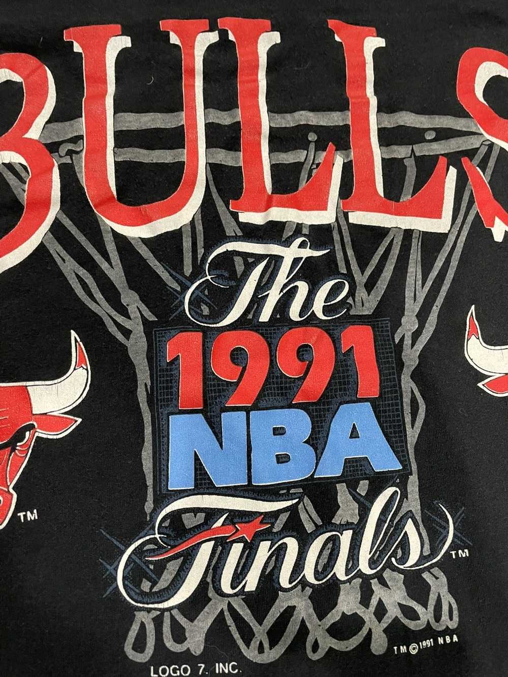 Logo 7 Vintage 1991 Chicago Bulls NBA Finals - image 3
