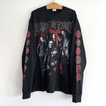 vintage cradle of filth shirt Sz L Rare Long Sleeve Aop Fits 21x31