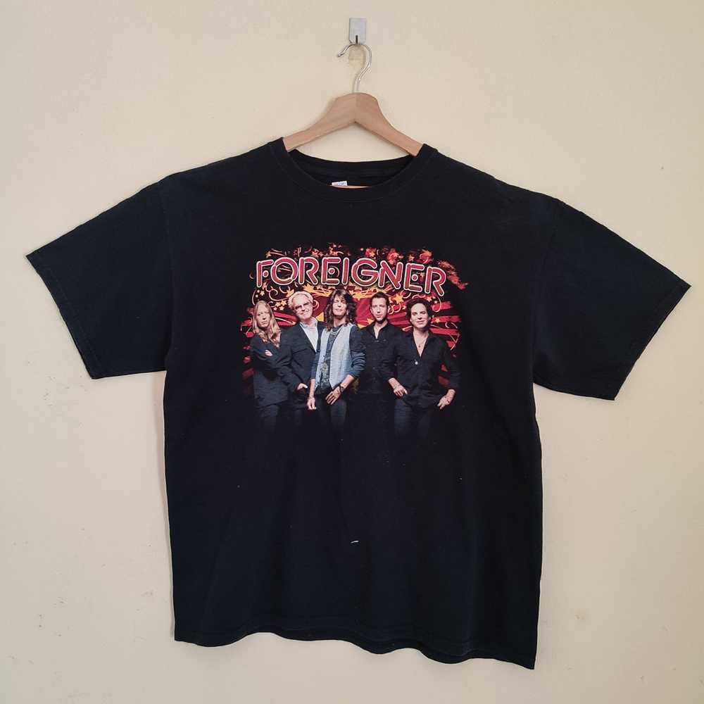 Rock T Shirt × Tour Tee FOREIGNER British-America… - image 1