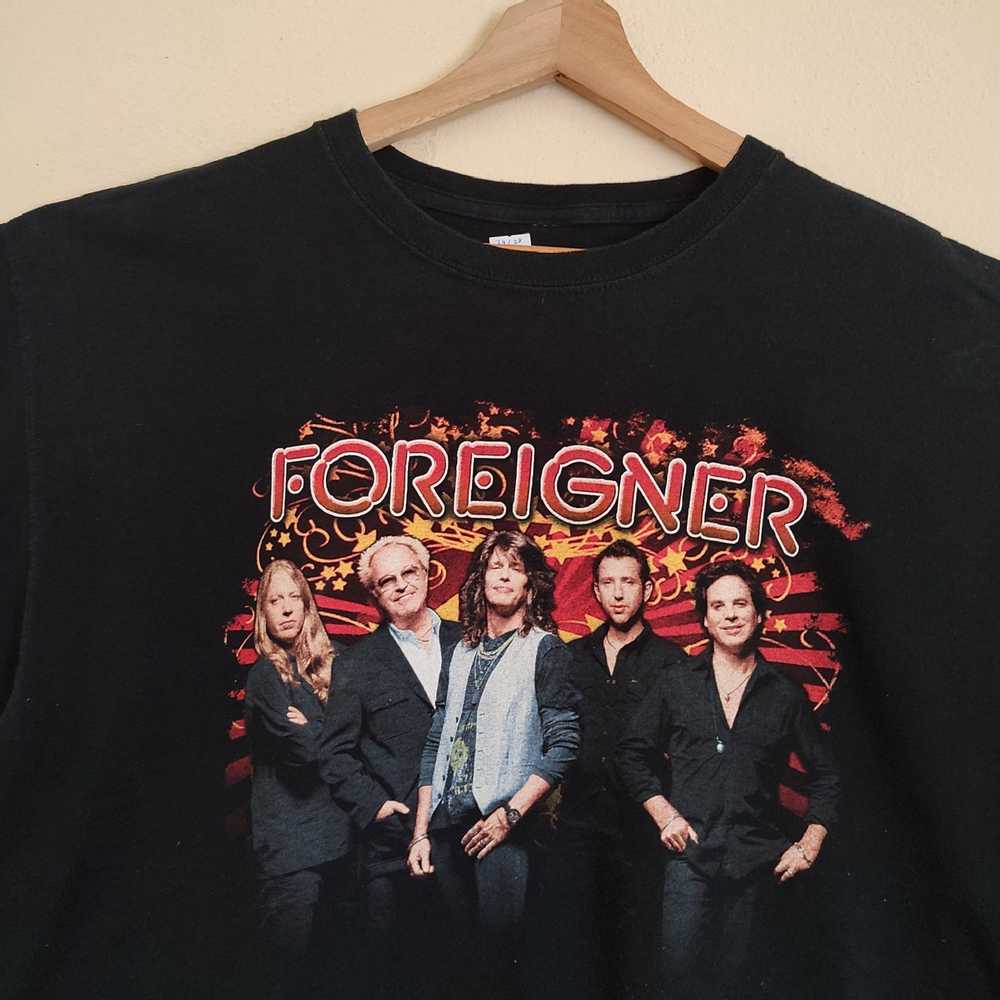 Rock T Shirt × Tour Tee FOREIGNER British-America… - image 2