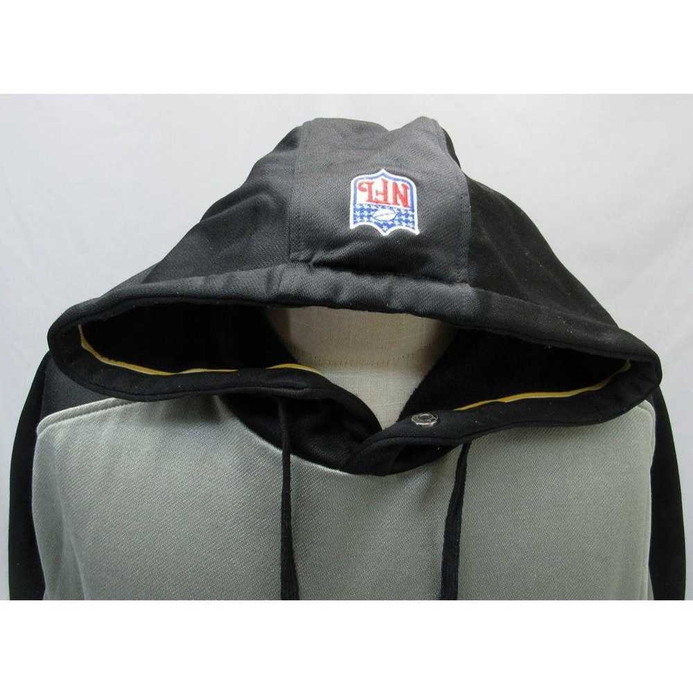 Raiders Hoodie Sweater NFL Team Apparel Reebok men's size 2XL Black & Silver