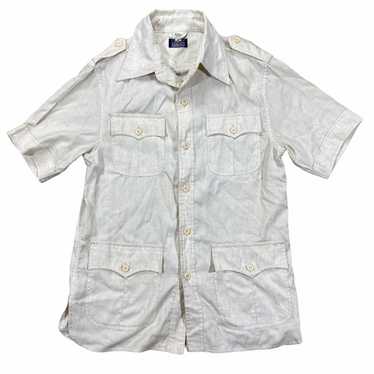 70s Christian D Sorer Sleeve Safari Shirt Medium - image 1