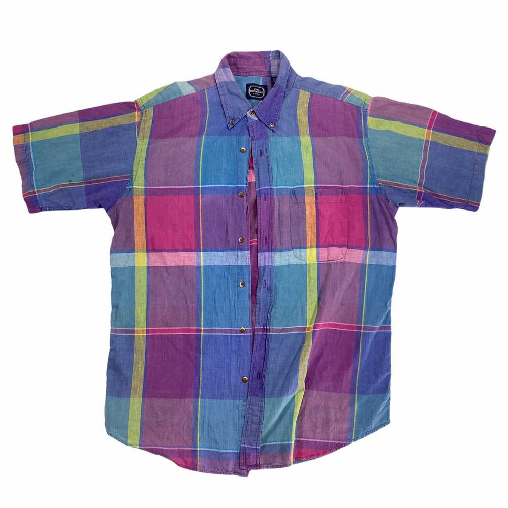 90s Madras Shirt XL - image 1