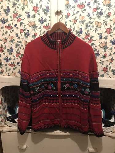 Vintage Vintage 90s Koret Floral Knit Sweater