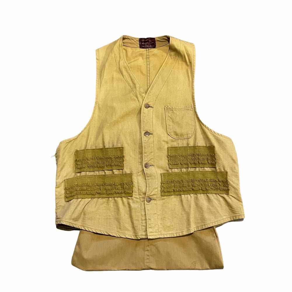 Vintage 40S VTG American Field Cotton Beige Hunti… - image 1